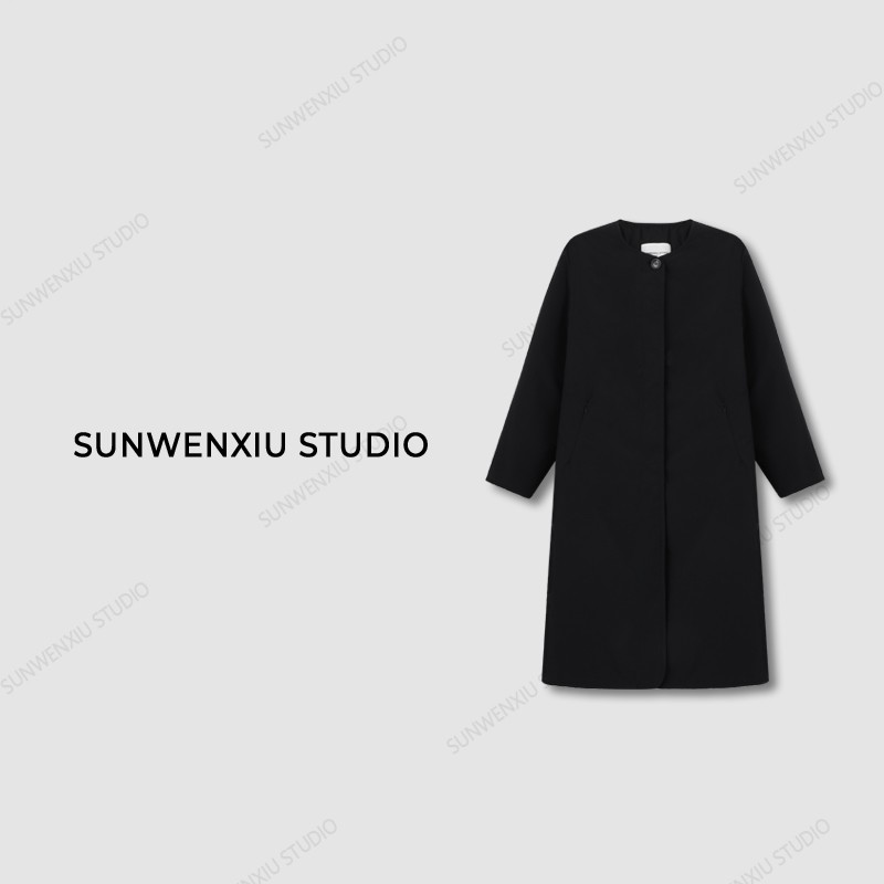 swx studio5店 “具象高级”100%羊毛填充常青款时尚休闲冬季外套主图