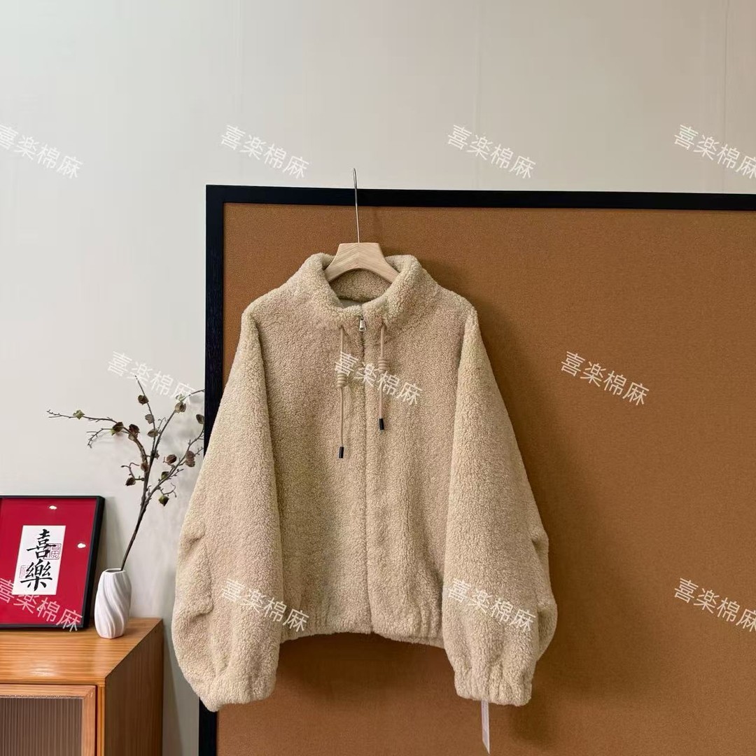 喜樂  2025皮毛一体加厚加密羔毛外套冬季新款时尚百搭保暖休闲女主图