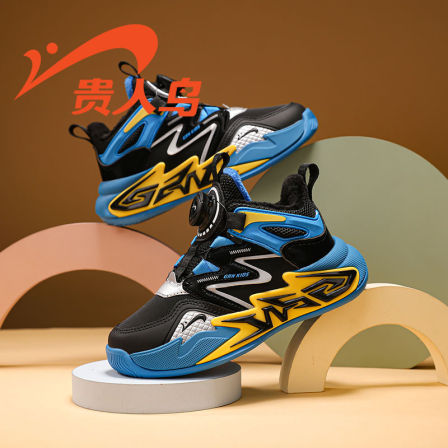 贵人鸟男童鞋子加绒棉鞋2025秋冬季新款青少年保暖儿童运动鞋冬鞋