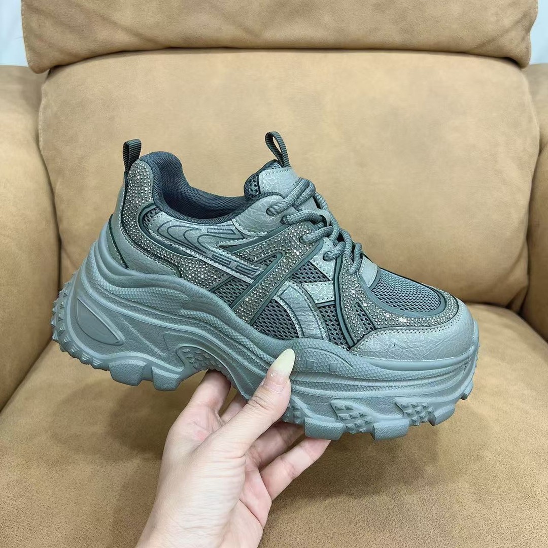 刘胖胖#女款新款秋冬舒适运动百搭潮款老爹鞋377主图