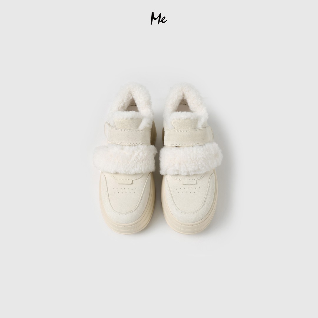 ME【泰迪毛真皮加绒厚底鞋】重磅牛反绒奢牌感厚底防滑鞋子MESA4013主图