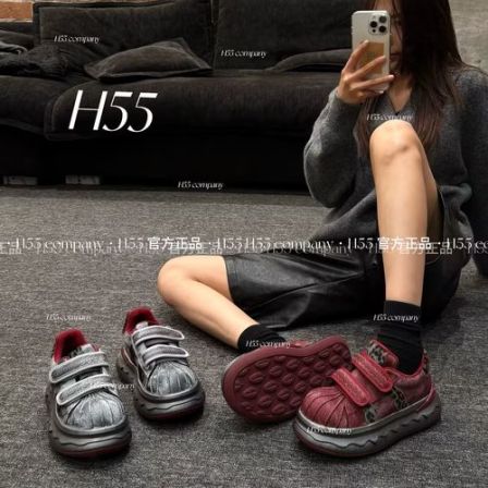 H55女鞋-【单/棉】厚底原创手工ins潮牌百搭女鞋6cm58-2986【K】