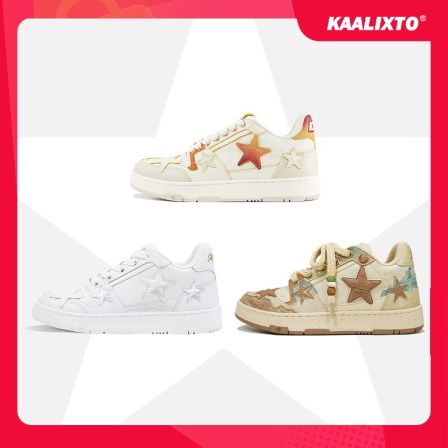 【买一送一】Kaalixto星星鞋系列板鞋低帮增高限定经典国潮琥珀流光