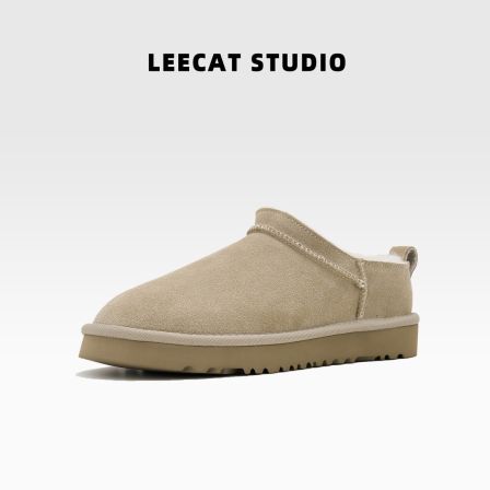 LEECAT STUDIO一脚蹬时尚雪地靴厚底秋冬新款小土豆休闲加厚女鞋
