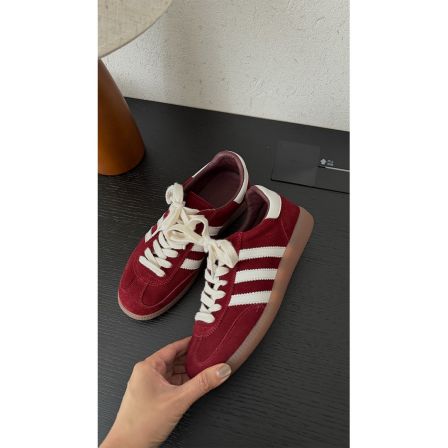 苏安家｜“限定红德”超有氛围感真皮红色德训鞋鞋型脚感皮料全改良