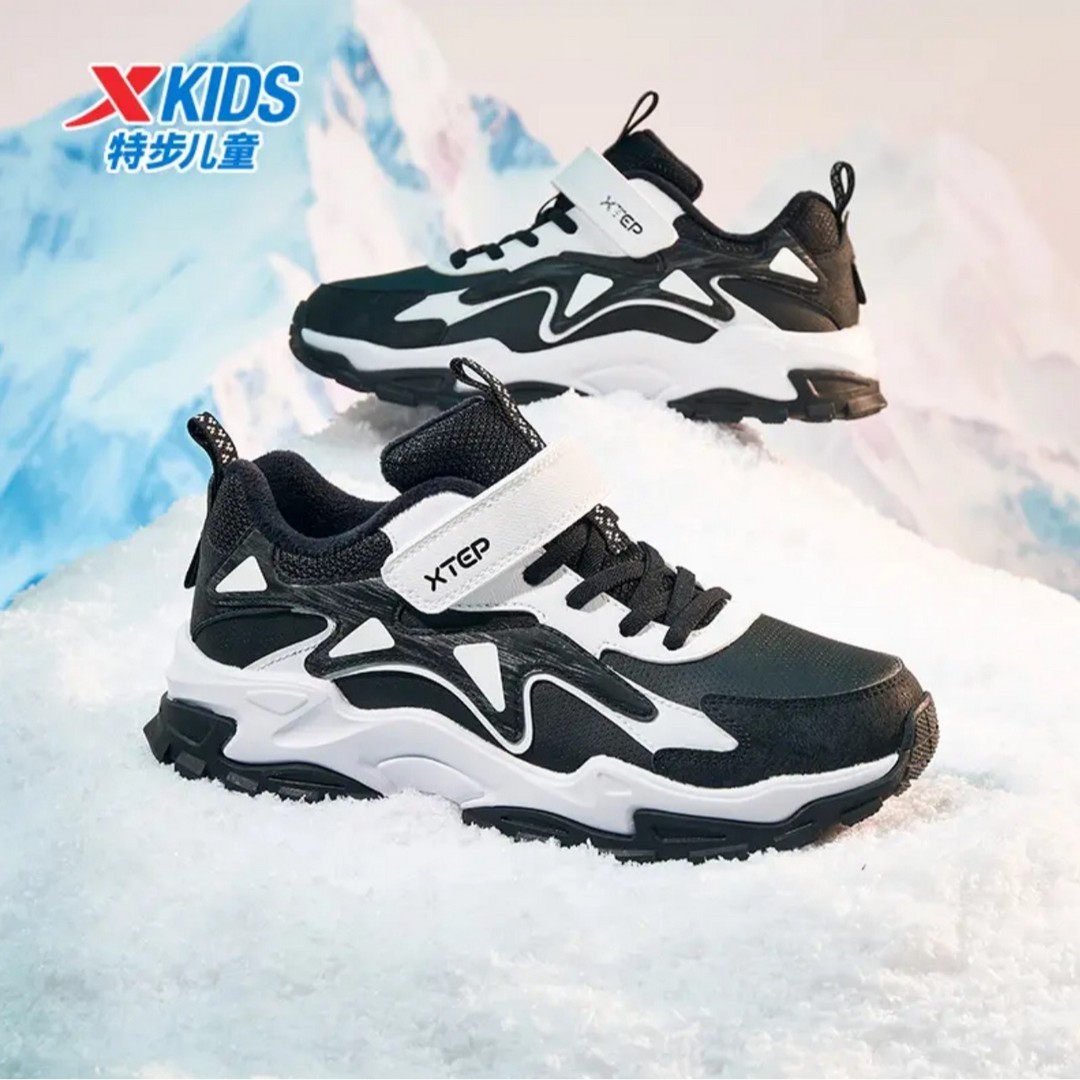 加绒棉鞋 特步少年棉鞋小中大童冬季保暖舒适时尚百搭9710/9412主图