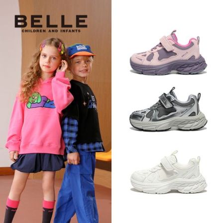 【流光风】百丽新款儿童休闲鞋学生小白鞋运动鞋秋冬防水童鞋EK0003