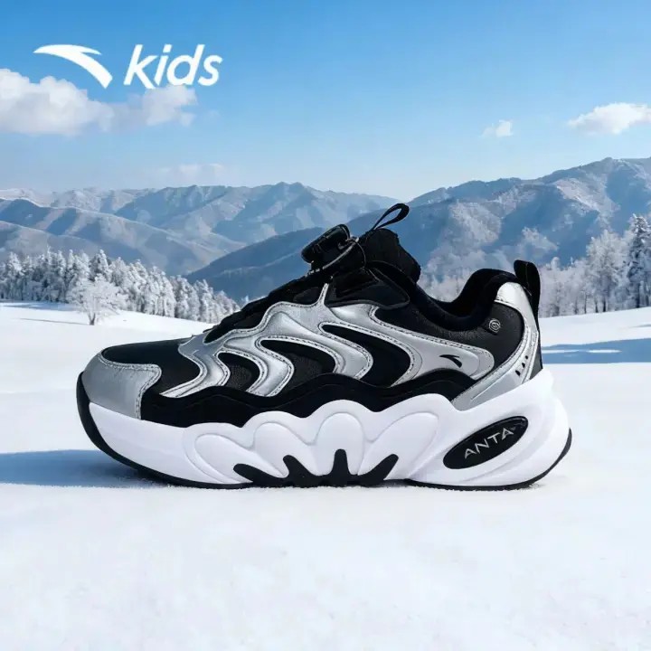 【比双11还划算】安踏儿童男女童鞋2025加厚夹棉旋钮软底轻便跑鞋bk主图