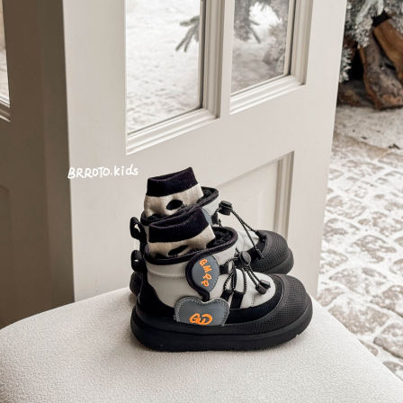 儿童棉鞋2025冬季新款男童大棉鞋加厚保暖女童雪地靴防风防水短靴