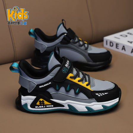 森林世家童鞋男童运动鞋秋冬款2025新款冬季防水加绒儿童二棉鞋子