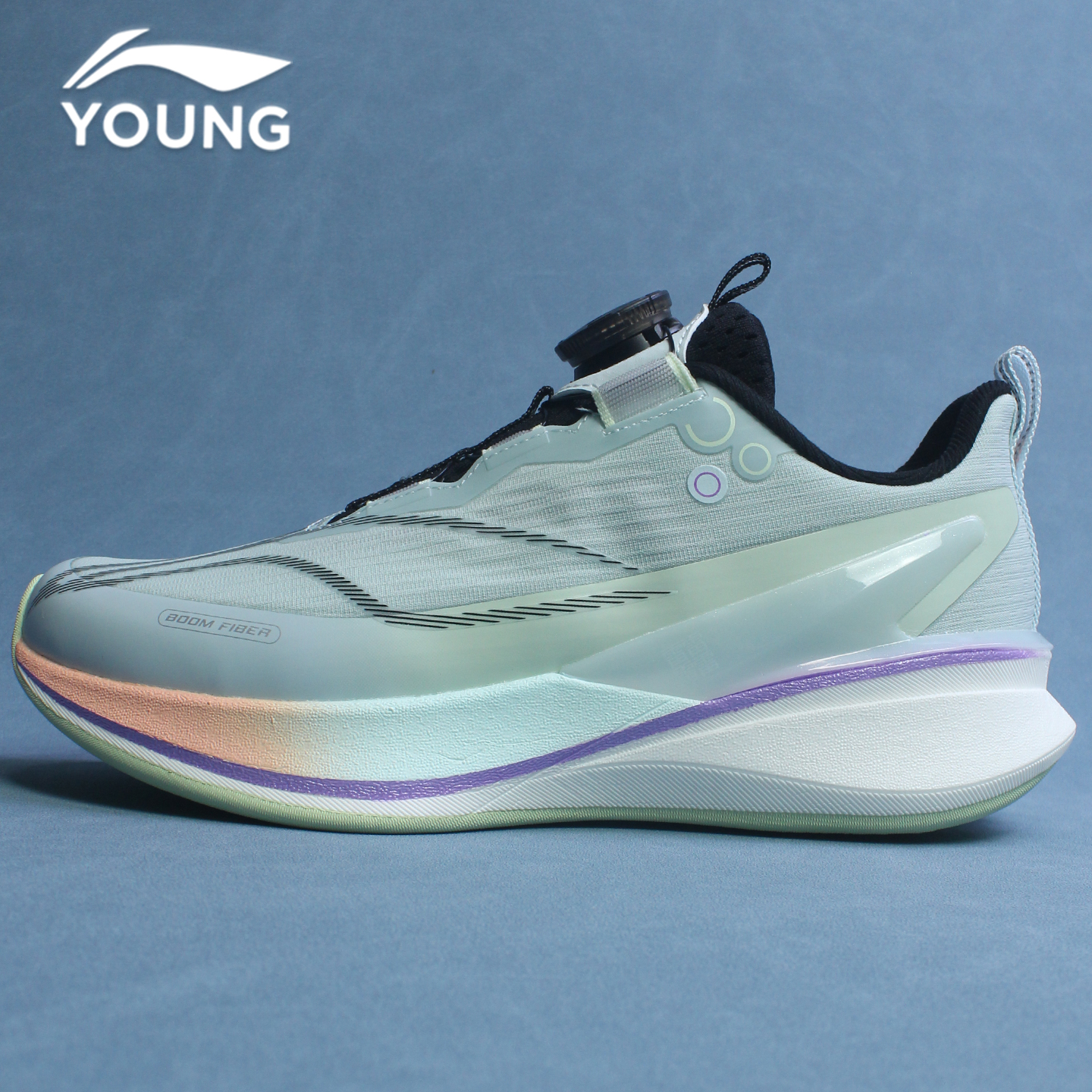 李宁男女童鞋2025春秋款中大童赤兔8pro䨻旋钮透气减震儿童跑步鞋主图