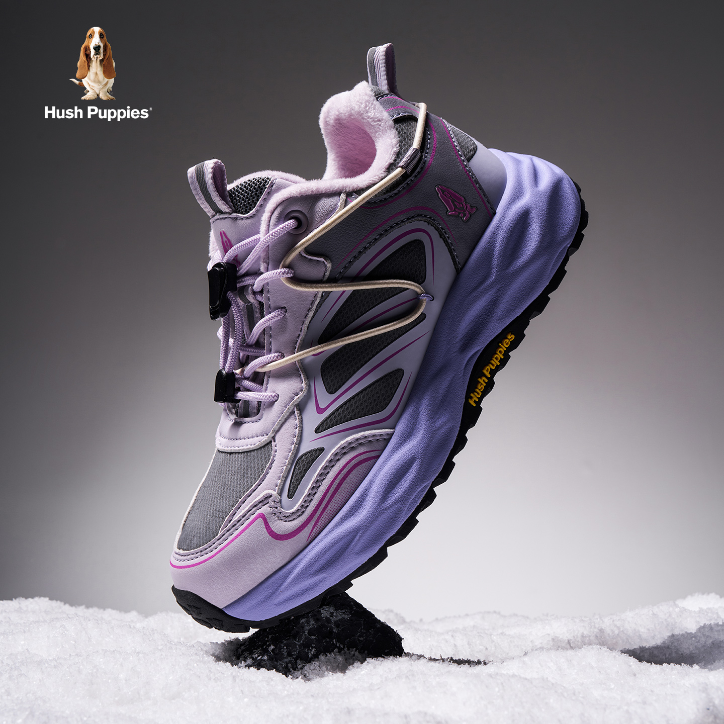 暇步士童鞋儿童女大童棉鞋加绒保暖二棉鞋冬季户外登山新款保暖鞋主图