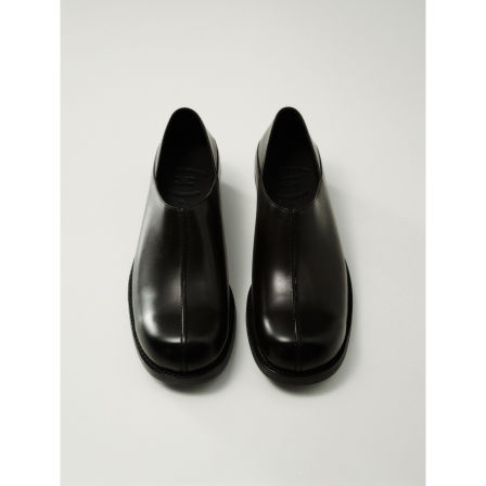 G FOR INNERTHOUGHT|进口手工全皮里厚底增高一脚蹬踩跟僧侣鞋