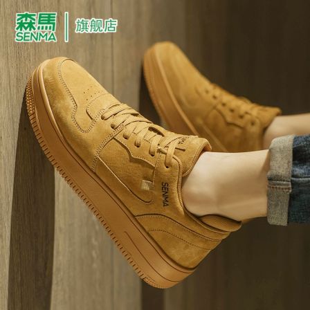 森马男鞋秋季2025新款百搭休闲板鞋男士轻便运动软底防滑真皮潮鞋