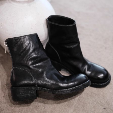 定金11.06~11.12雕塑艺术~马皮水洗切尔西倒靴做旧中跟包腿烟管靴