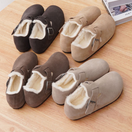 11.5「羊毛博肯·粉丝浮利」反毛牛皮+羊皮毛一体勃肯鞋 足弓支撑