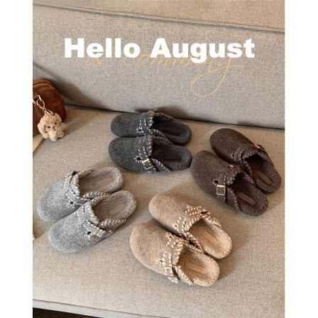 加绒勃肯鞋女外穿2025新款冬季保暖棉鞋毛毛鞋厚底博肯拖鞋雪地鞋