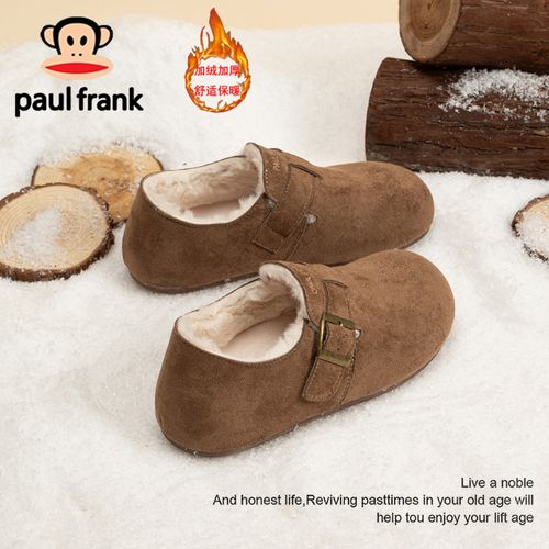 大嘴猴加绒勃肯鞋女款2025冬季爆款保暖鞋防寒防冻一脚蹬轻便女鞋主图