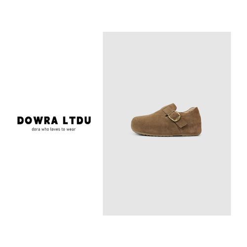 Dowra-LTDU2025年冬款设计款纯色加绒博肯鞋休闲鞋女026-28857主图