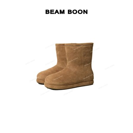 【冬日暖炉】Balen*c皮毛一体磨砂羔毛加绒冬季女雪地靴短靴