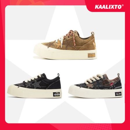 Kaalixto帆布鞋系列厚底增高低帮国潮时尚经典琥珀流光