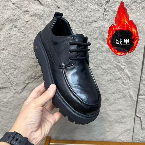 【头层牛皮】st5393新款休闲皮鞋轻便软底舒适增高鞋时尚百搭男鞋主图
