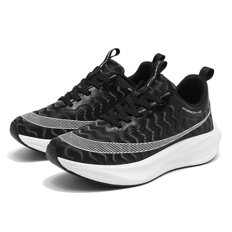 秋冬款全皮面减震回弹碳板轻便时尚休闲鞋2777主图