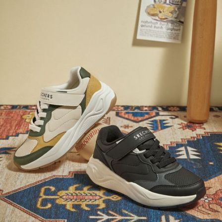 【斯凯奇】儿童休闲复古慢跑鞋417100L DB