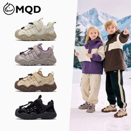 MQD马骑顿儿童运动鞋2025冬季加绒保暖女童休闲鞋男童二棉户外鞋
