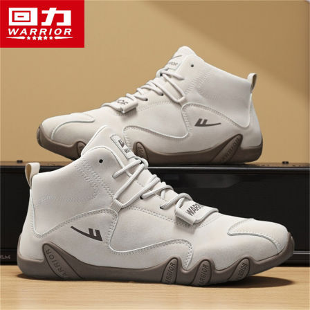 回力工装男鞋秋冬轻便软底工作鞋男士高帮防滑防水休闲马丁劳保鞋