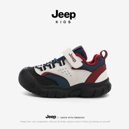 jeep男童鞋子冬季加绒保暖二棉鞋户外童鞋2025新款防滑儿童运动鞋