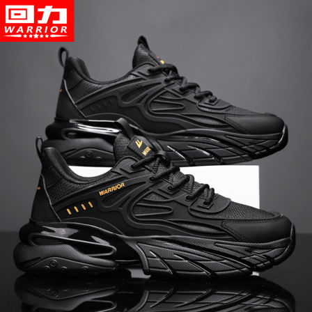 回力黑武士男鞋秋冬新款软底减震休闲运动鞋男士增高跑步老爹潮鞋