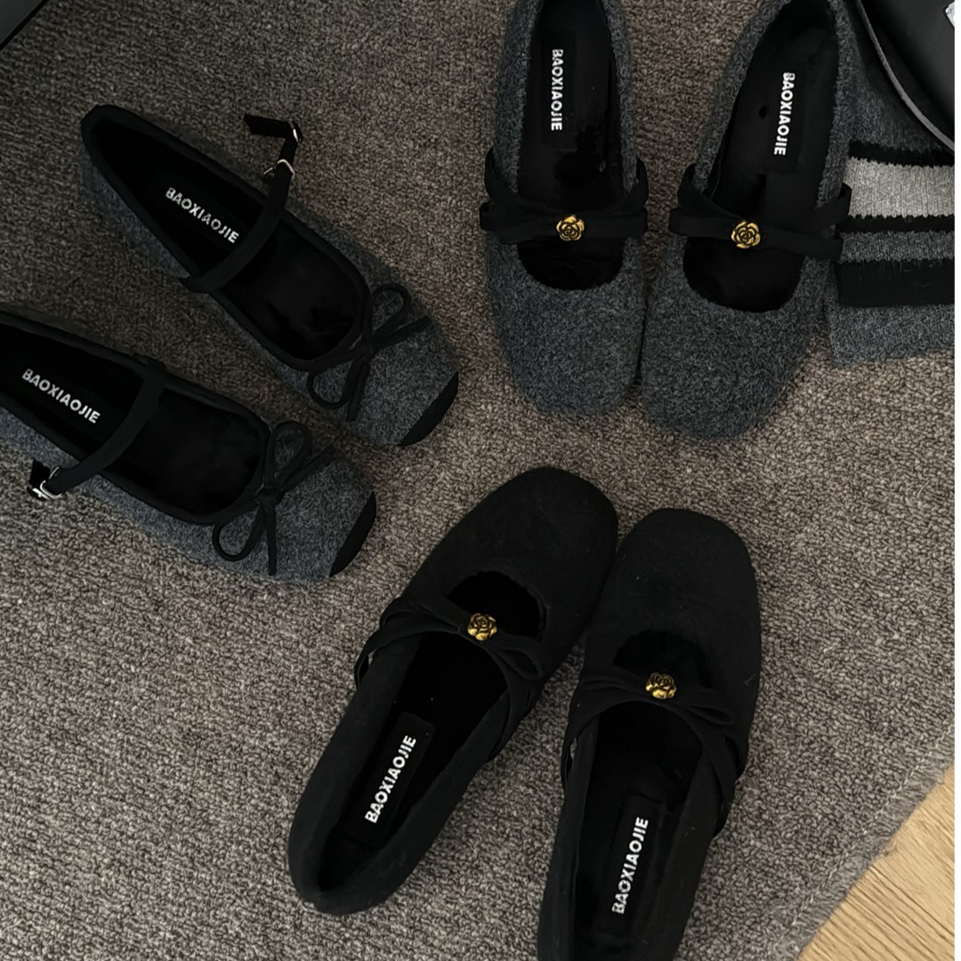 BAO/宝小姐2025休闲风秋百搭时尚休闲鞋复古软底休闲鞋韩版单鞋主图