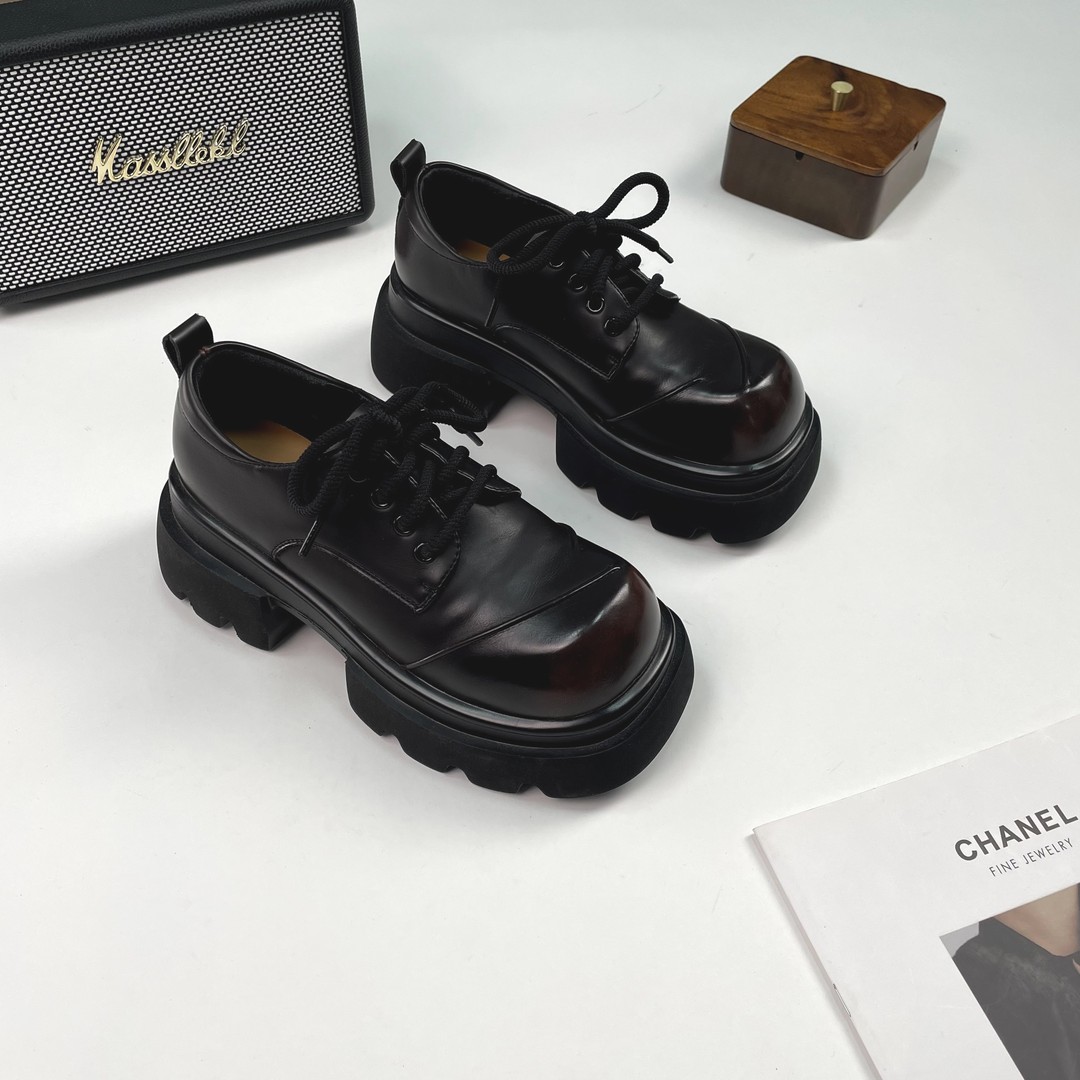 小小苏乐福鞋网红ins潮休闲透气低帮小皮鞋女百搭圆头：XEXA001主图