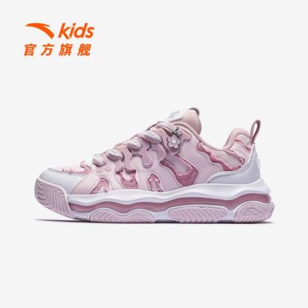 布朗尼安踏儿童女大童休闲鞋2025秋冬季防滑耐磨缓震时尚运动鞋子