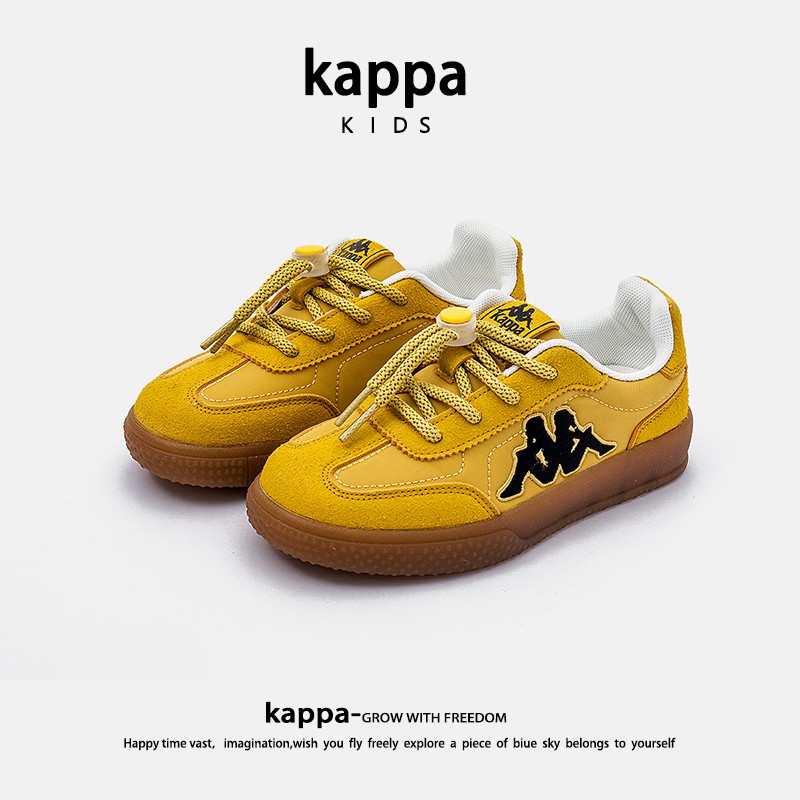 Kappa儿童鞋子小白鞋女童2025春秋新款女童德训鞋子潮流百搭板鞋主图