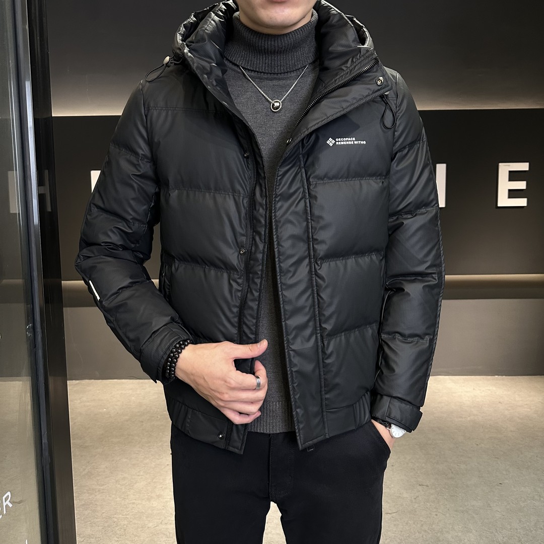 WAG“可拆连帽”加厚外套冬季三防休闲时尚御寒百搭纯色上衣-8079-1主图