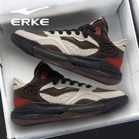 电池熊猫3V2丨鸿星尔克新款情侣齐天大萌潮鞋高帮板鞋百搭休闲鞋