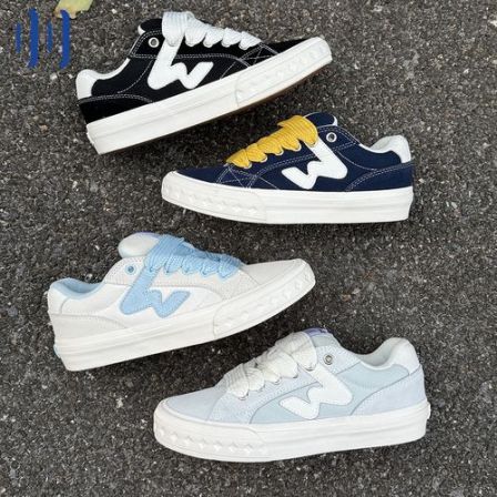 顽刻ollieskate贝果鞋纯色配色秋季BAKE低帮男女W软底面包鞋板鞋