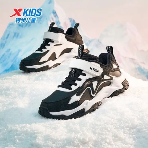 特步少年棉鞋小中大童冬季保暖舒适时尚百搭675415379412主图