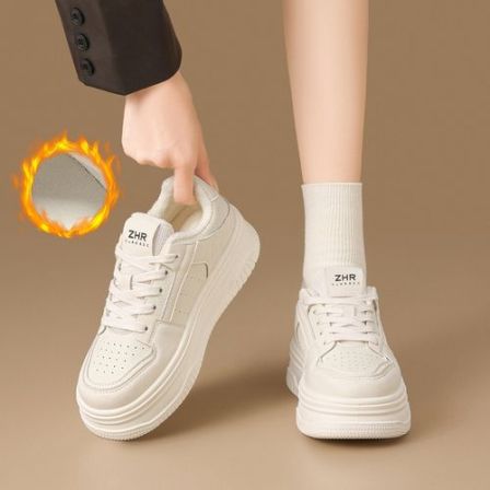 【ZHR则则】4.5cm厚底小白鞋百搭女鞋IF03（单里款）IF03A（加绒款）