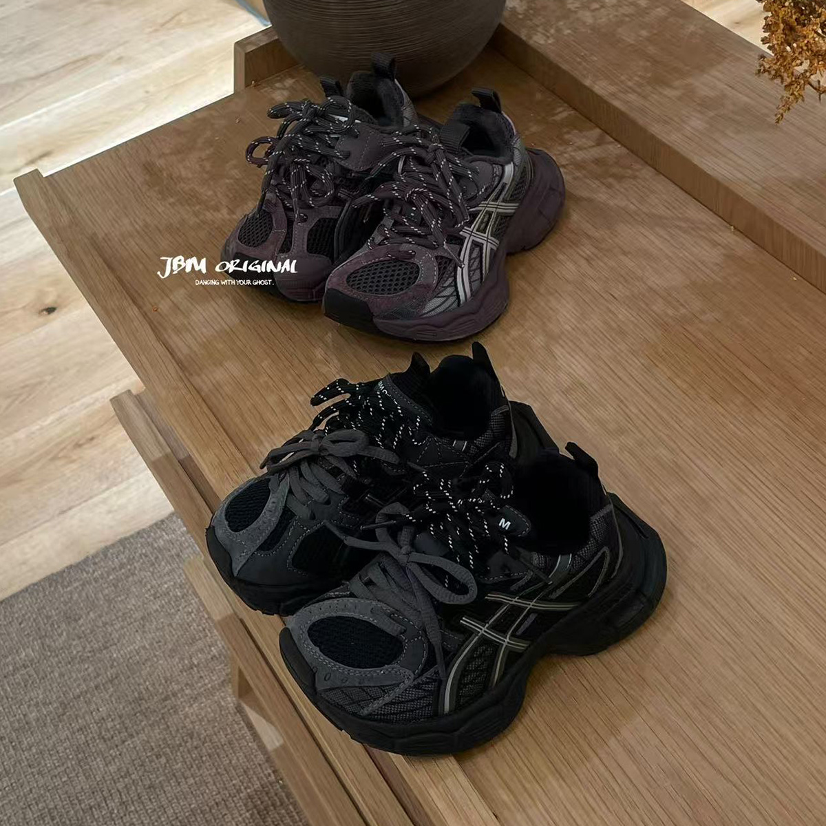 JBM 冬季儿童新款运动鞋潮牌男女加绒保暖休闲老爹鞋2025跑步鞋主图