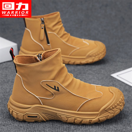 回力马丁靴男鞋2025秋冬新款高帮防水防滑软底男士工作劳保工装靴