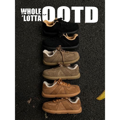 NewRockStarChoppa冬季小众小土豆加绒保暖男鞋复古老钱风勃肯鞋主图