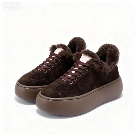 MRFEITO秋冬加厚复古休闲真皮德训鞋H1XI02D35612