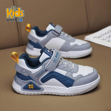 森林世家童鞋男童板鞋秋冬款2025新款冬季加绒二棉鞋儿童运动鞋子