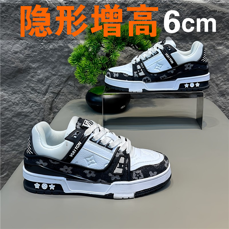 莆田男鞋秋季国潮小众原创设计感板鞋内增高运动休闲板鞋百搭潮鞋主图