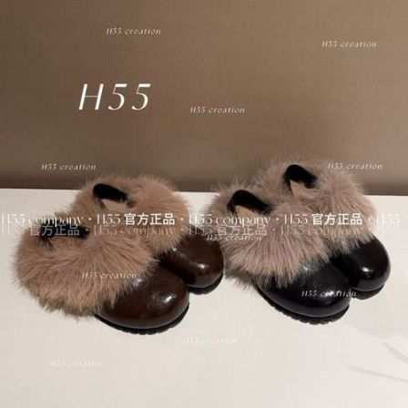 H55女鞋Cozy core斯拉夫式毛毛拖鞋博肯鞋4cm59-3036【Huang】