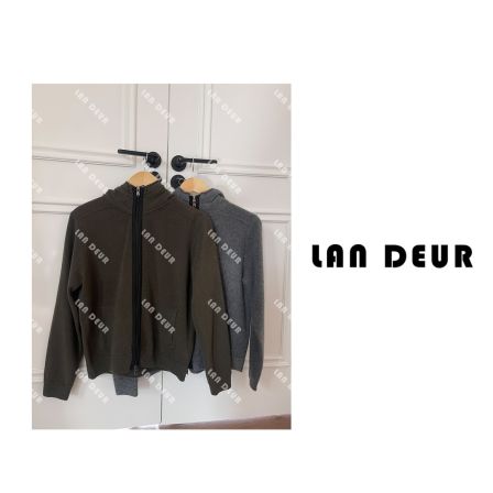 JIUJIU【片刻清风】时尚百搭休闲简约拉链韩版设计感针织衫女