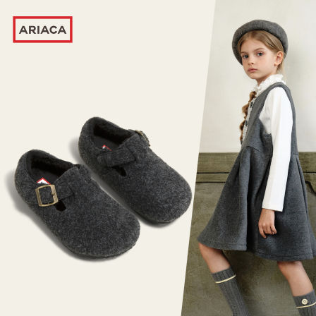 ARIACA艾芮苏女童加绒勃肯鞋2025冬季新款小女孩毛毛鞋儿童二棉鞋
